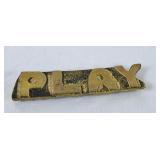 Vintage Work/Play Solid Brass Paperweight