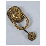 Heavy Solid Brass Egyptian Door Knocker