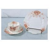 Beautiful Antique Chapman Cup, Saucer & Dessert