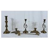 Lot of candle holders and snuffer