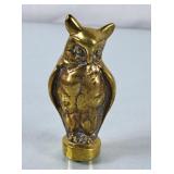 Vintage Solid Brass Owl Wax Seal Press