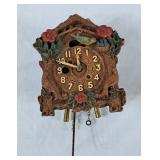 Vintage Bird Clock - Made in Canada, No Key,
