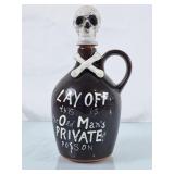 Vintage Skull & Crossbones Decanter Jug