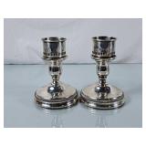 International Sterling Silver Candle Holders