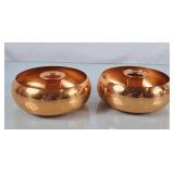 Lovely Vintage Copper Craft Copper Candle Holders