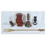Owl decor! Puzzle, bell, bottle opener, back