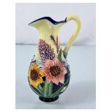 Handpainted Old Tupton Ware Ceramic Jug - 5"H