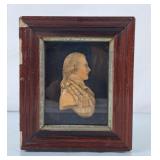 Framed Vintage Wax Relief Portrait