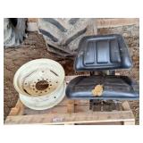 Tractor seat and tire rim 16 1/2' x 7 1/2'