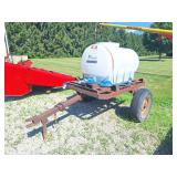 Liquid fertilizer tank LPT125 on cart.