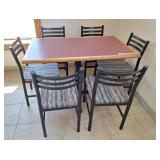 Restaurant table with 6 chairs