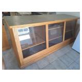 Large wooden display case. Great for a store.