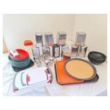 Napkin dispensers, food baskets, cutting boards,