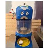 Ice Cub ice shaving machine. 26 1/2" h x 12" l x