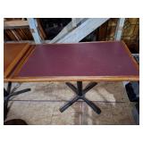 5 restaurant tables 26" w x 45 1/2" l x 29" h