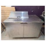 True commercial stainless steel prep table /