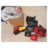 Box of assorted lunch coolers