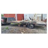 5th wheel flatbed trailer. 18ft long