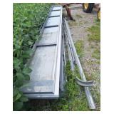 Metal roll up door. 6 sections.