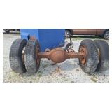Heavy-duty rear axle. 235/80r22.5 tires