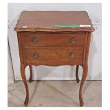 Vintage Vintage Two Drawer Side Table or Night