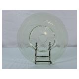 Vintage Uranium Glass Plate - 11"W