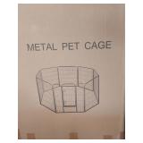 Dark gray Play Pen metal cage