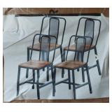 Yatiney 4 metal chairs