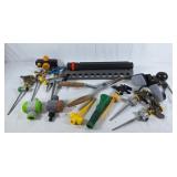 Sprinklers, pruners, and various garden supplies