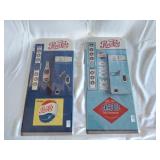 2 metal pepsi signs