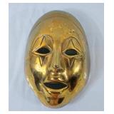 Vintage Brass Mime Mask