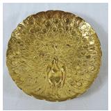Beautiful Brass Peacock Trinket Dish