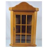 Solid Wood Corner Display Cabinet -