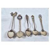 5 Sterling Spoons