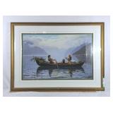 Hans-dahl Canoeing print, 39"x29ï¿½"