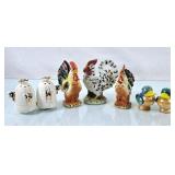 Vintage S&P Shakers - Roosters, Beehives, &