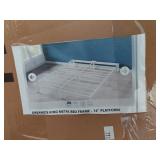 Dreamz king metal bed frame  14" platform