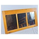 Three panel mirror. 34ï¿½"x19"
