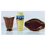 Vintage Carlton Ware Rouge Royale Vase & Trinket