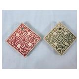 Lovely Celtic Knot Glazed Tiles
