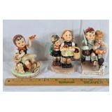 Three vintage Hummel-like made in japan figures