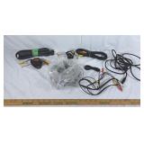 Lot of cords, db9 cable connector, audio and