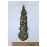 Lot of 5 Brass horse medallions