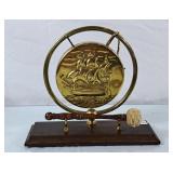 Vintage Brass Ship Dinner Gong