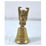 Vintage Brass Laughing Buddha Bell