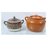 Vintage Stoneware Bean Pots