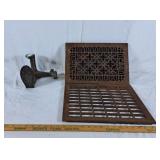 Vintage clobber anvil and two vent grates