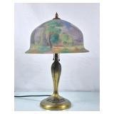 Beautiful Pairpoint Reverse Painted Table Lamp -