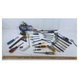 Lot of various tools, screwdrivers, wrenches,