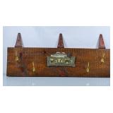 Rustic Wall Mounted Coat Hook - 23"Lx18"H